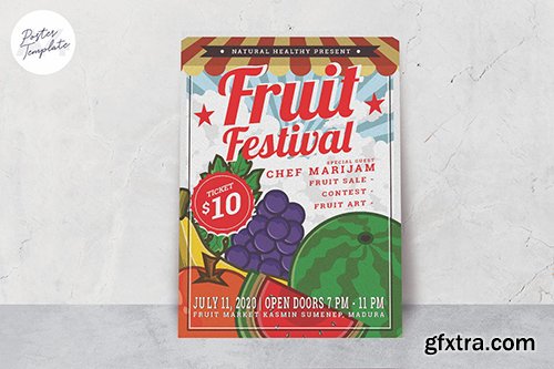 Fruit Festival Poster Template