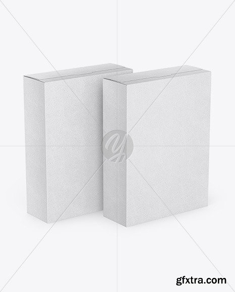 Two Kraft Boxes Mockup 46090