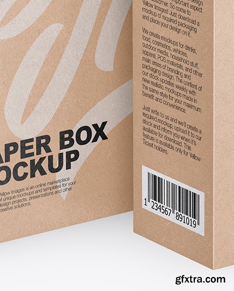 Two Kraft Boxes Mockup 46090