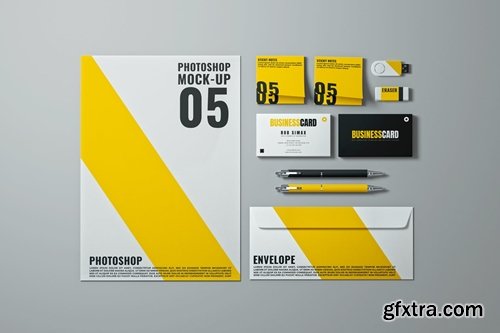 Stationery Mock-Up Template