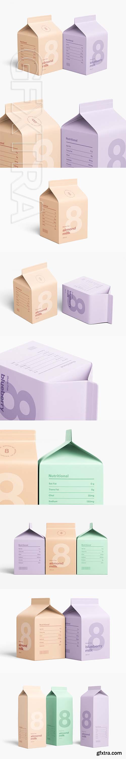 CreativeMarket - Milk Carton Mockup 3904333