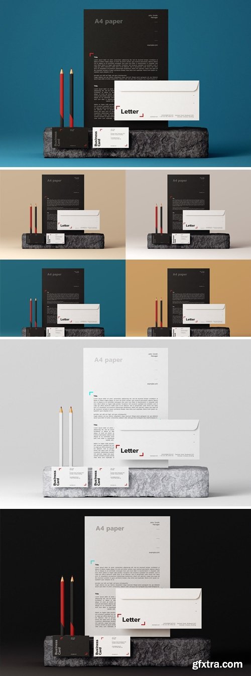 Stationery Mock-Up Template