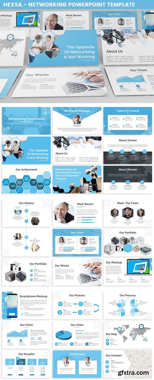 Hexsa - Networking Powerpoint Template