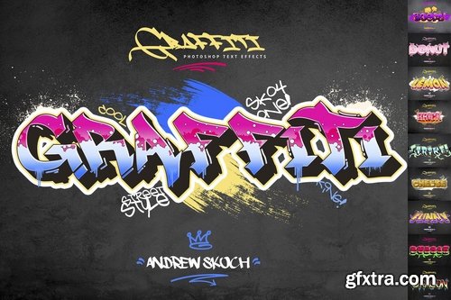 GraphicRiver - Graffiti Text Effects - 10 PSD - vol 2 23895863