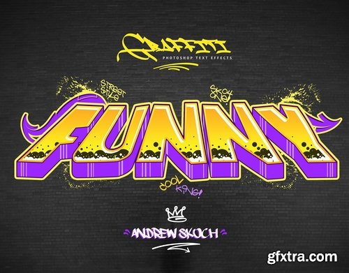 GraphicRiver - Graffiti Text Effects - 10 PSD - vol 2 23895863