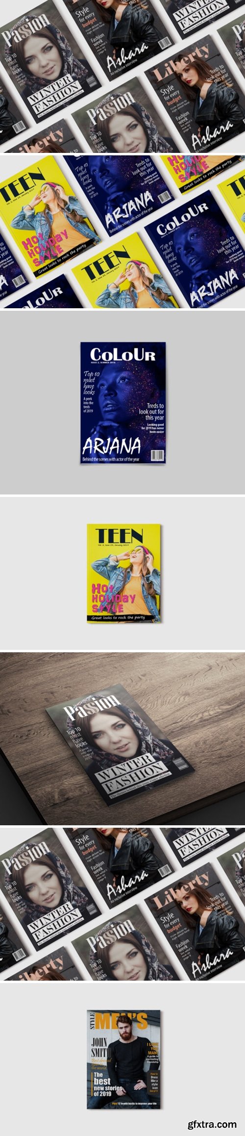 CM - 10 Fashion Magazine Template Covers 3390876