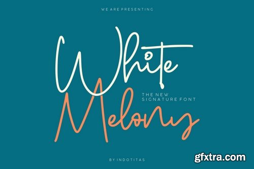 White Melony - New Signature Font