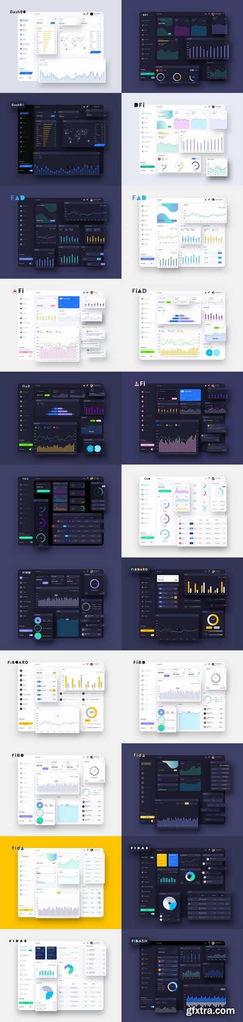 Dashboard UI Light and Dark Big Pack