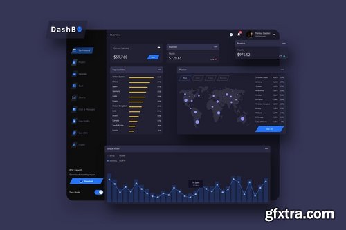 Dashboard UI Light and Dark Big Pack