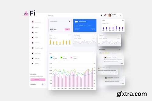 Dashboard UI Light and Dark Big Pack