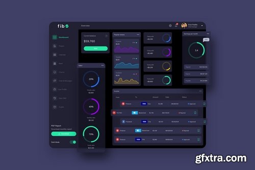 Dashboard UI Light and Dark Big Pack