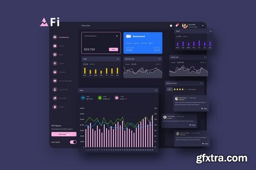 Dashboard UI Light and Dark Big Pack