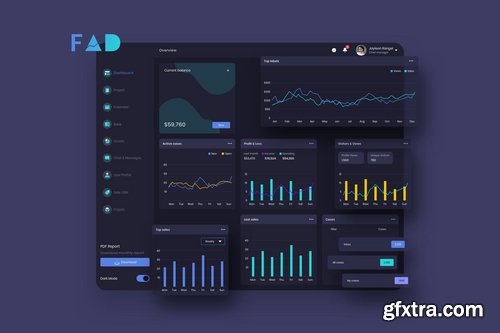 Dashboard UI Light and Dark Big Pack