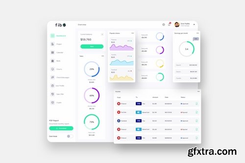 Dashboard UI Light and Dark Big Pack