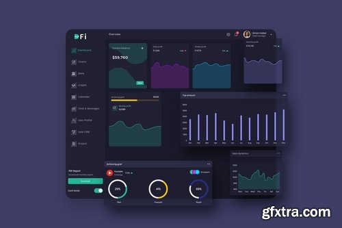 Dashboard UI Light and Dark Big Pack