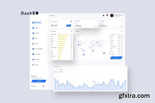 Dashboard UI Light and Dark Big Pack