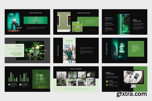 Tulave Green Gradient Color Tone Powerpoint