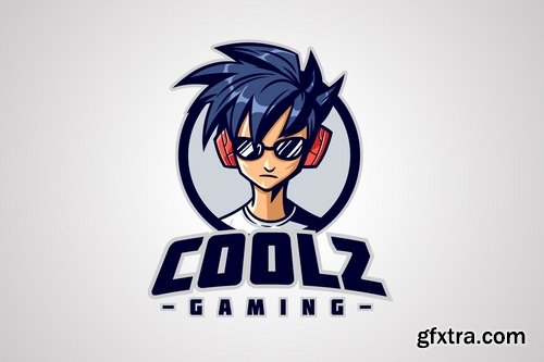 Cool Gamer Character Mascot Logo