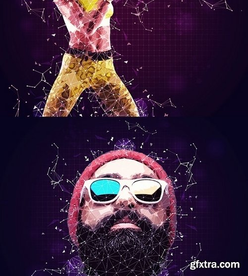 GraphicRiver - Plexus Poster Photoshop Action 24098473