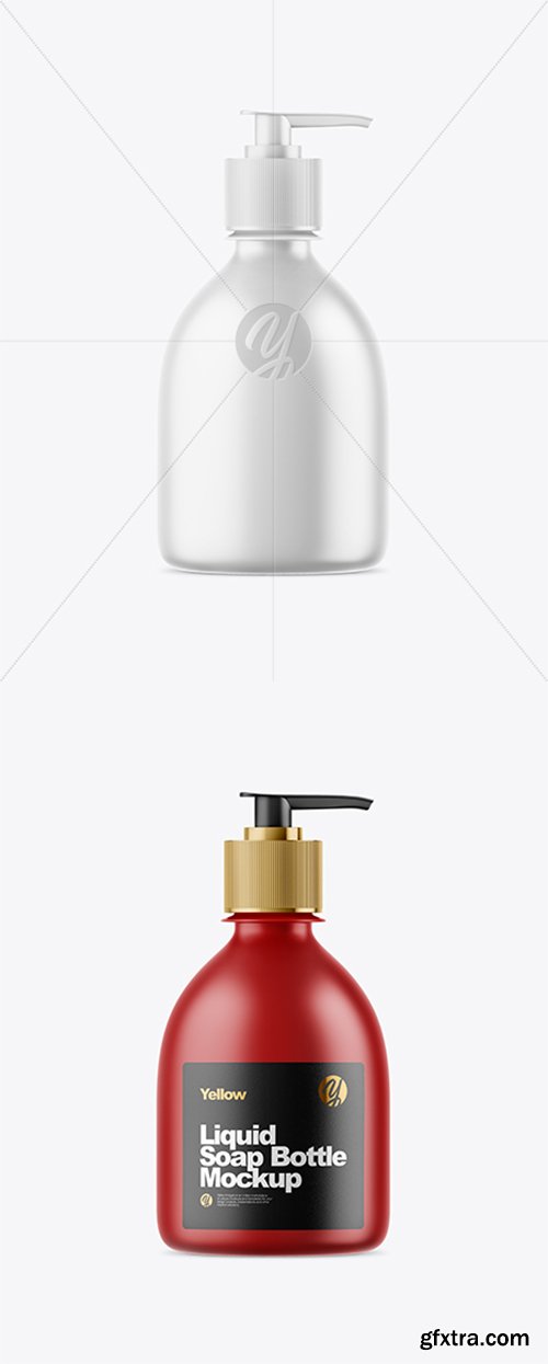 Matte Liquid Soap Bottle Mockup 38410