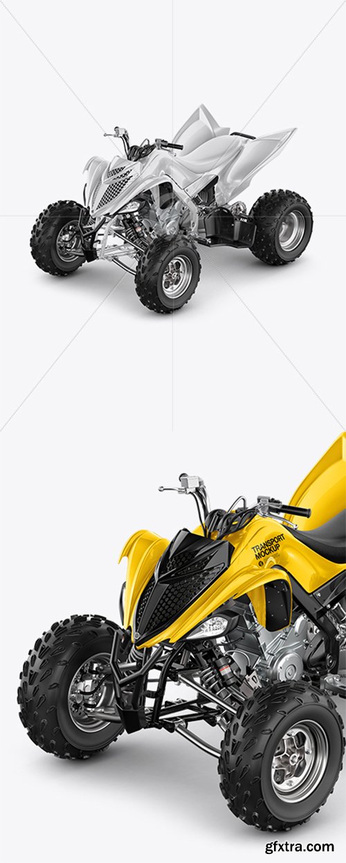 Quad Bike Mockup - Left Half Side View 39323