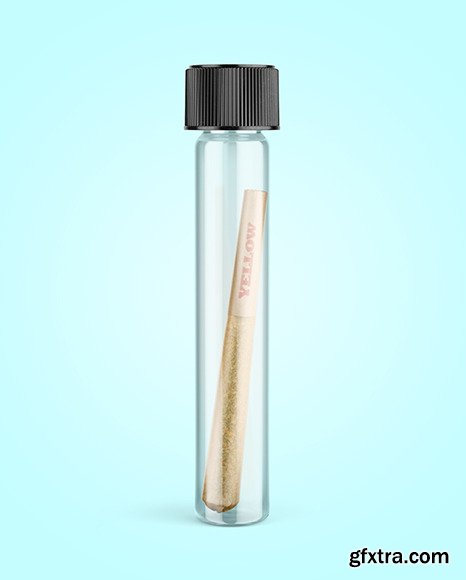 Glass Tube w/ Weed Joint Mockup 46104