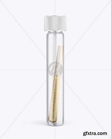 Glass Tube w/ Weed Joint Mockup 46104