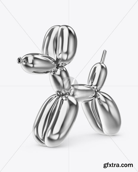 Dog  Balloon Mockup - Half Side View  46112