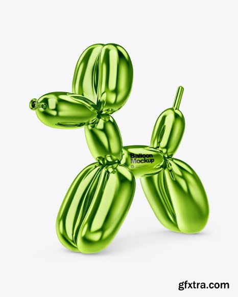 Dog  Balloon Mockup - Half Side View  46112