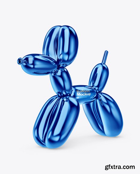 Dog  Balloon Mockup - Half Side View  46112