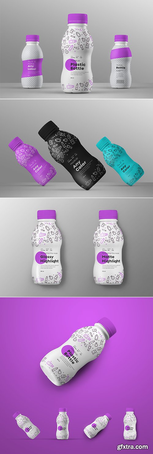 Plastic Bottle Mockup Set 251455521