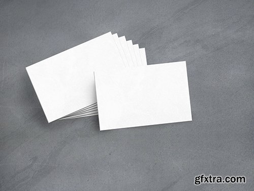 Stack of Business Cards Mockup 254542276