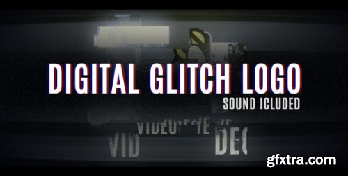 VideoHive Digital Glitch Logo 11996035