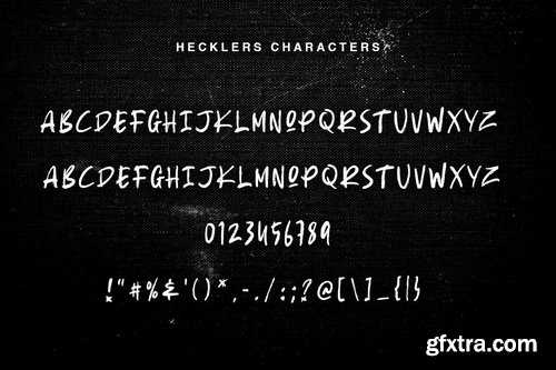 Hecklers Handbrush Font