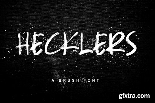 Hecklers Handbrush Font