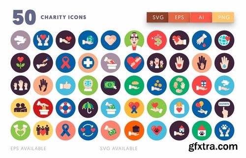 50 Charity Icons