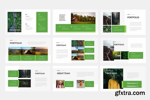 Greino - Nature Powerpoint Google Slides and Keynote Templates