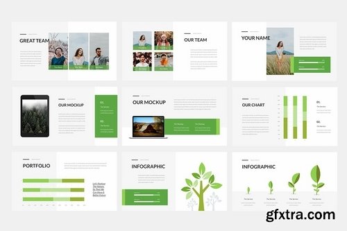 Greino - Nature Powerpoint Google Slides and Keynote Templates