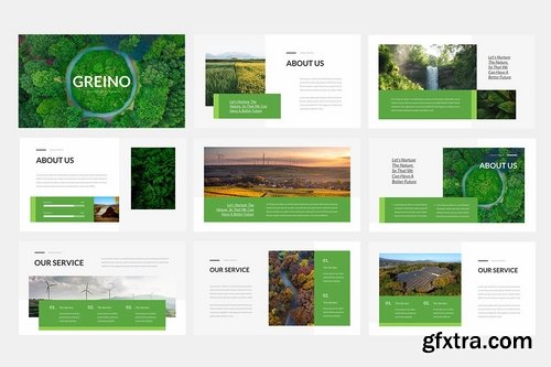 Greino - Nature Powerpoint Google Slides and Keynote Templates