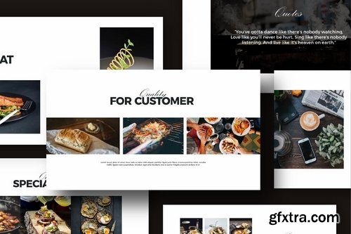 Digger Recipe Menu Powerpoint and Keynote Templates