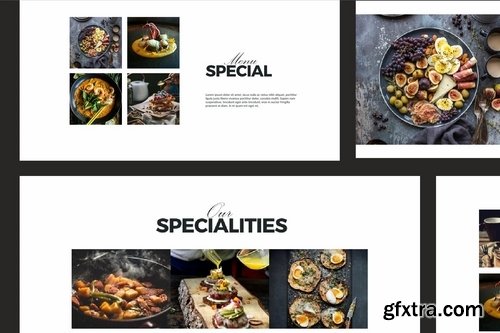 Digger Recipe Menu Powerpoint and Keynote Templates