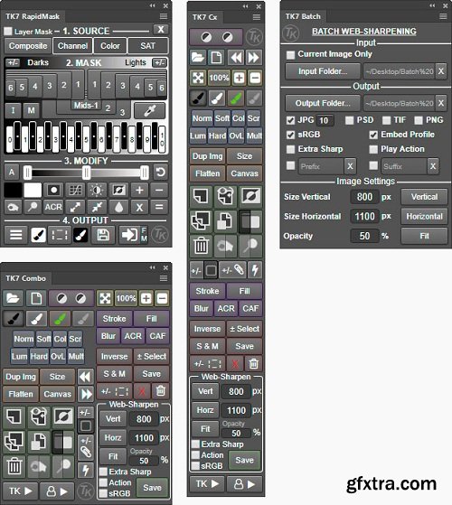 TKActions V7 Panels for Adobe Photoshop WIN