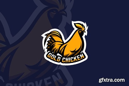 Gold Chicken - Mascot & Esports Logo