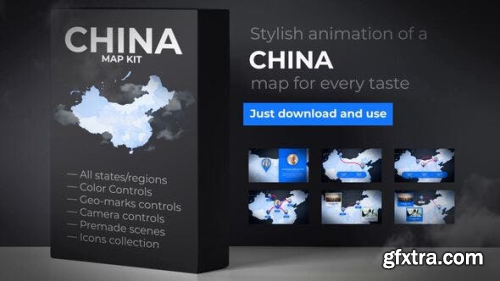 VideoHive China Map - People's Republic of China Map Kit 24094717