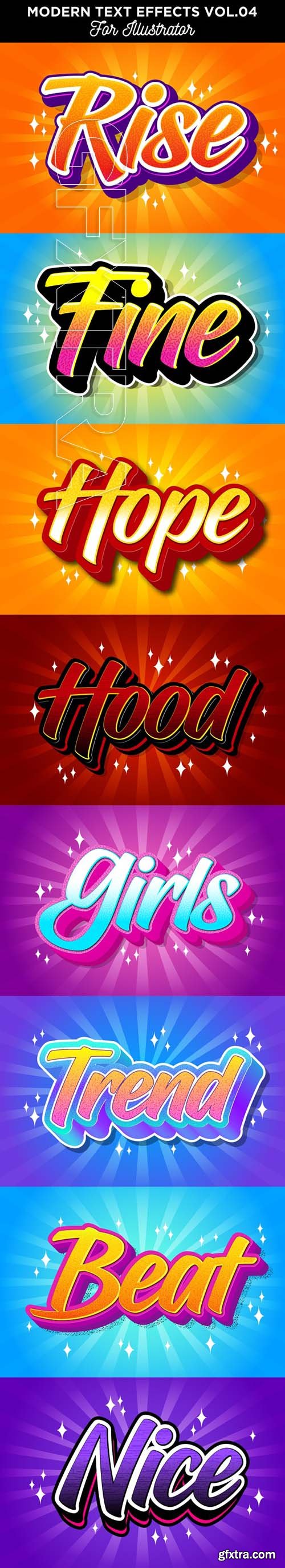 GraphicRiver - Modern Text Effects for Illustrator 23990024
