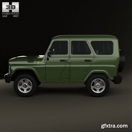 UAZ Hunter 315195 2012 3D Model