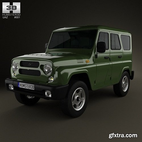 UAZ Hunter 315195 2012 3D Model