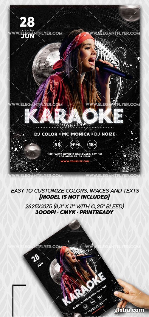 Karaoke V7 2019 PSD Flyer Template