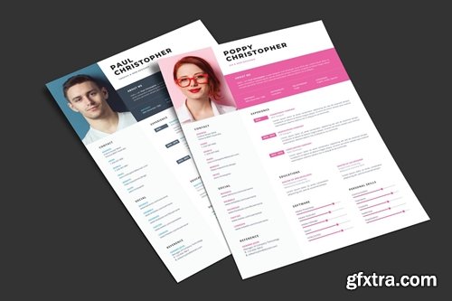 Resume CV Print Template 01