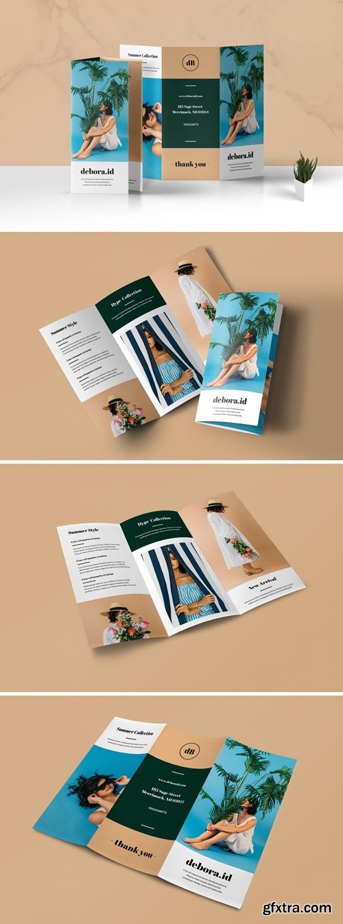 Trifold Fashion Business Brochure